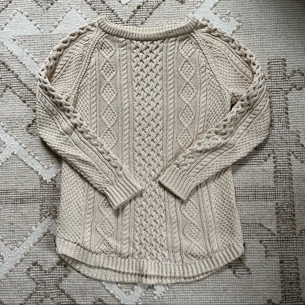 LLBean Cable Tunic Sweater